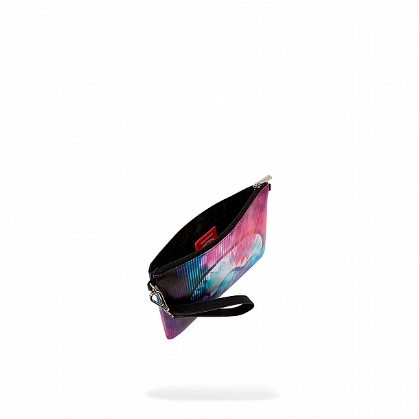 ��� �� ����������� � SPRAYGROUND METALLIC TYE DYE CHECK POUCHETTE