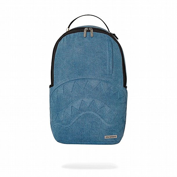 תיק גב ג’ינס ספרייגראונד – SPRAYGROUND STONE WASHED SHARK BACKPACK