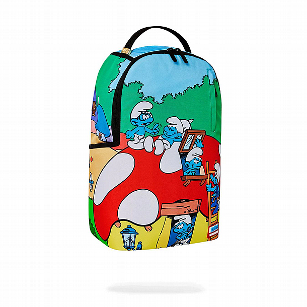 ��� �� ������� ����������� � SPRAYGROUND SMURFS MUSHROOM VILLAGE BACKPACK