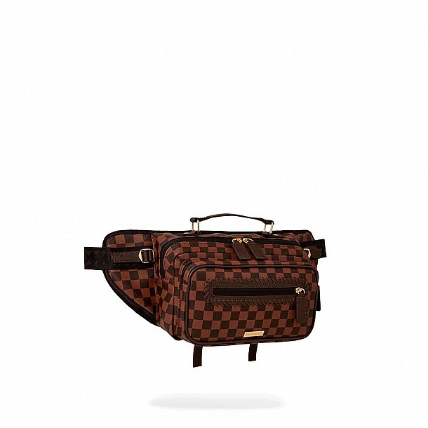 ���� ����������� � SPRAYGROUND HANGOVER DRIP GREY CHECK SAVVY CROSS-BODY
