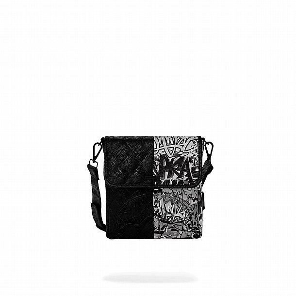 ��� �� ����������� ��� ���� � SPRAYGROUND METALLIC DRIP SHARKS IN PARIS MESSENGER SLING