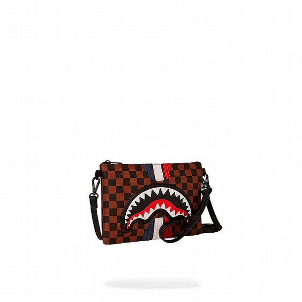 ��� �� ���� ����������� � SPRAYGROUND CORE EMBOSSED CHECK CLUTCH