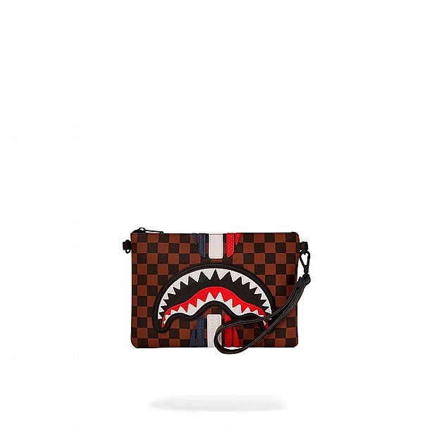 ��� �� ���� ����������� � SPRAYGROUND CORE EMBOSSED CHECK CLUTCH