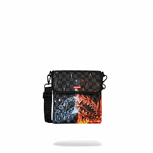 ��� ����'� ����������� � SPRAYGROUND FIRE & ICE SHARK MESSENGER SLING
