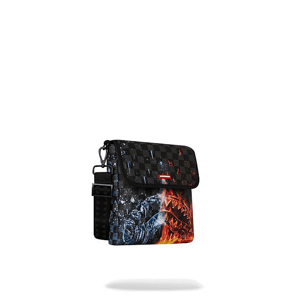 ��� ����� ����������� � SPRAYGROUND FIRE & ICE SHARK MESSENGER SLING