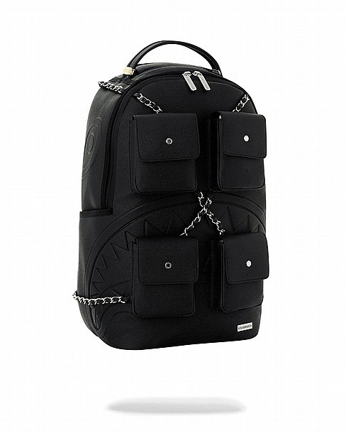 ��� �� ����������� -SPRAYGROUND HANGING POCKETS SHARK BACKPACK