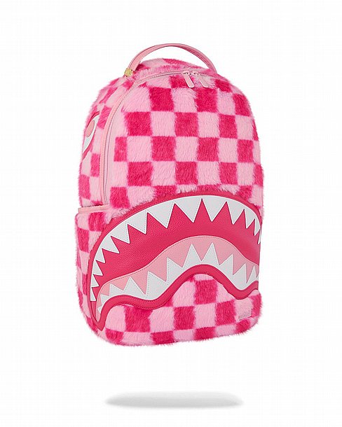 ��� �� ����������� -SPRAYGROUND PINK FUR CHECK DLXSF BACKPACK