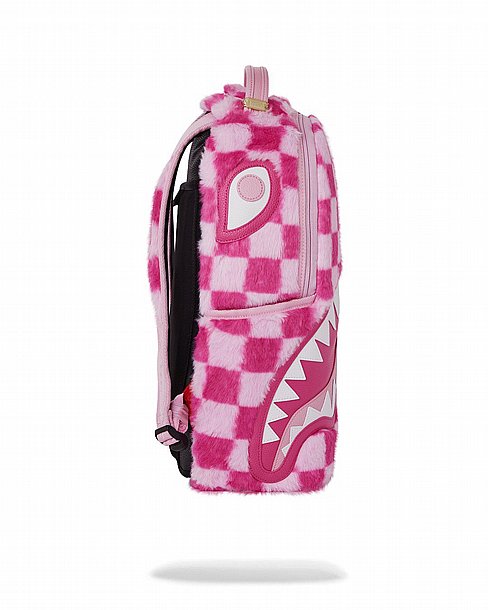 ��� �� ����������� -SPRAYGROUND PINK FUR CHECK DLXSF BACKPACK