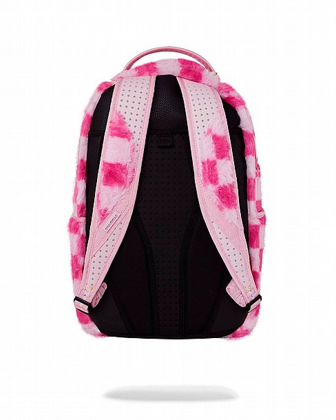��� �� ����������� -SPRAYGROUND PINK FUR CHECK DLXSF BACKPACK