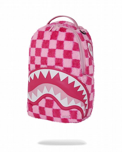 ��� �� ����������� -SPRAYGROUND PINK FUR CHECK DLXSF BACKPACK