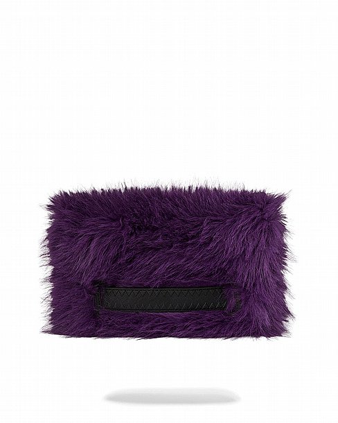 ��� �� ���� ����������� � SPRAYGROUND FUR CRAY PURPLE CROSSOVER CLUTCH
