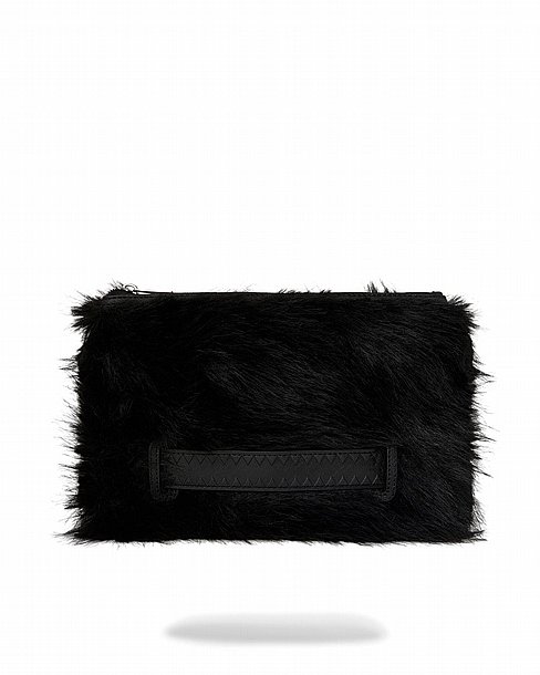 ��� �� ���� ����������� � SPRAYGROUND FUR CRAY BLACK CROSSOVER CLUTCH