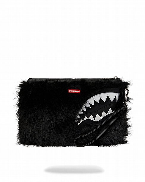 ��� �� ���� ����������� � SPRAYGROUND FUR CRAY BLACK CROSSOVER CLUTCH