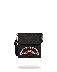 ��� �� ����������� � SPRAYGROUND SCRIBBLE SHARK MESSENGER BAG