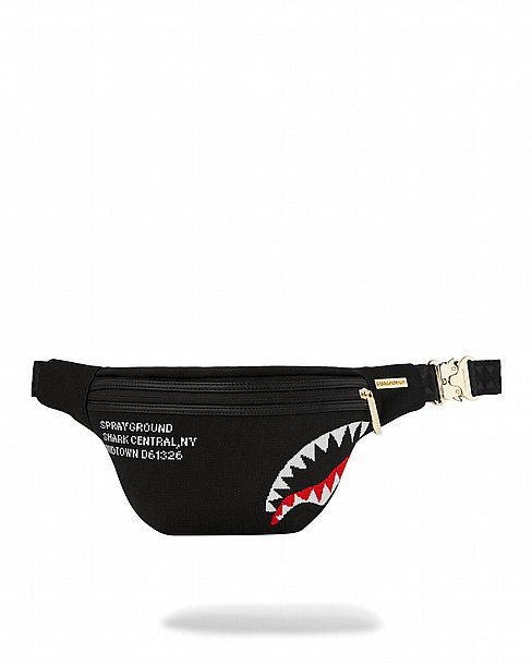 ��� ���� ����������� � SPRAYGROUND SHARK CENTRAL KNIT BLACK SAVVY CROSSBODY