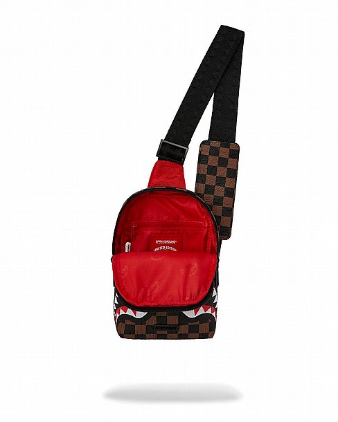 ��� �� ����������� � SPRAYGROUND BIG CITY EMBOSS ONE-STRAP SLING BACKPACK