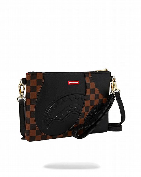 ��� �� ���� ����������� � SPRAYGROUND JETSTREAM BROWN CROSSOVER CLUTCH