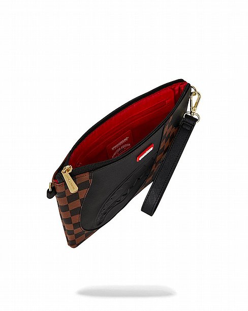 ��� �� ���� ����������� � SPRAYGROUND JETSTREAM BROWN CROSSOVER CLUTCH
