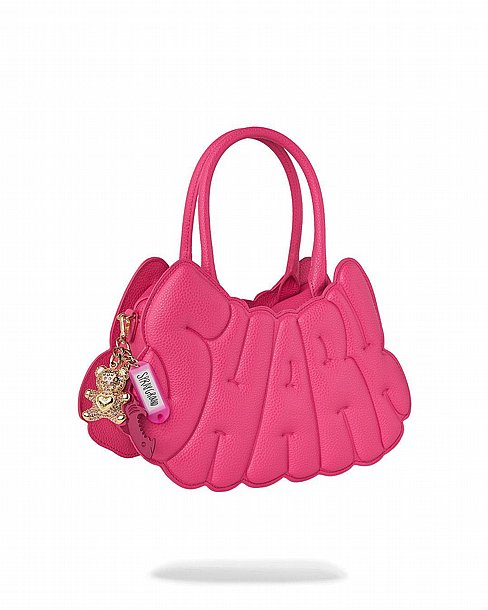 ����������� ��� �� ����� � SPRAYGROUND HOT PINK SHARK BUBBLE LETTER HANDBAG