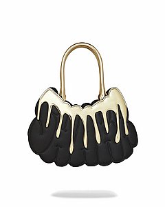 ����������� ��� �� ����� � SPRAYGROUND GOLD AND DANGEROUS SHARK BUBBLE LETTER HANDBAG