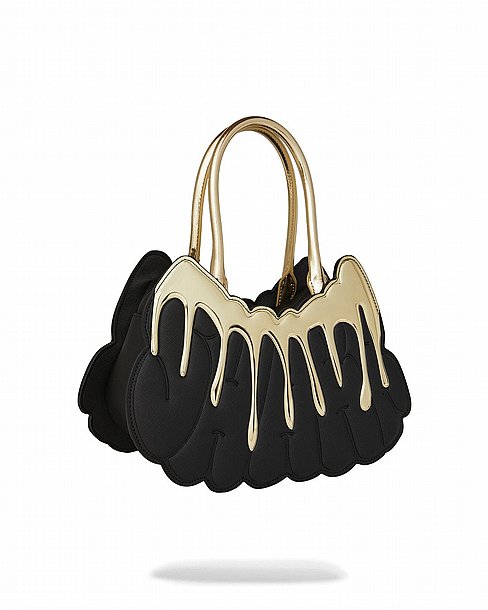 ����������� ��� �� ����� � SPRAYGROUND GOLD AND DANGEROUS SHARK BUBBLE LETTER HANDBAG