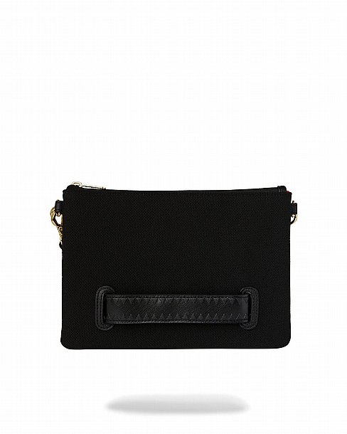 ��� �� ���� ����������� � SPRAYGROUND SHARK CENTRAL KNIT BLACK CROSSOVER CLUTCH