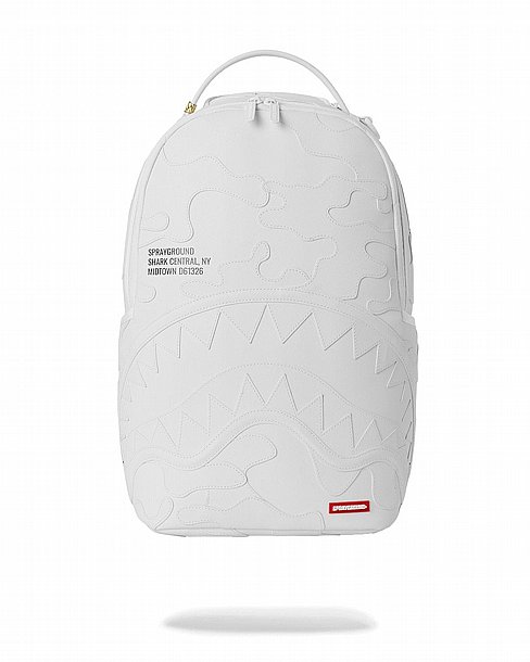 ��� �� ����������� -SPRAYGROUND SHARK CENTRAL CAMO CUT SHARK WHITE BACKPACK