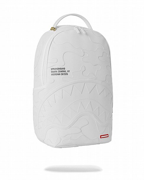 ��� �� ����������� -SPRAYGROUND SHARK CENTRAL CAMO CUT SHARK WHITE BACKPACK