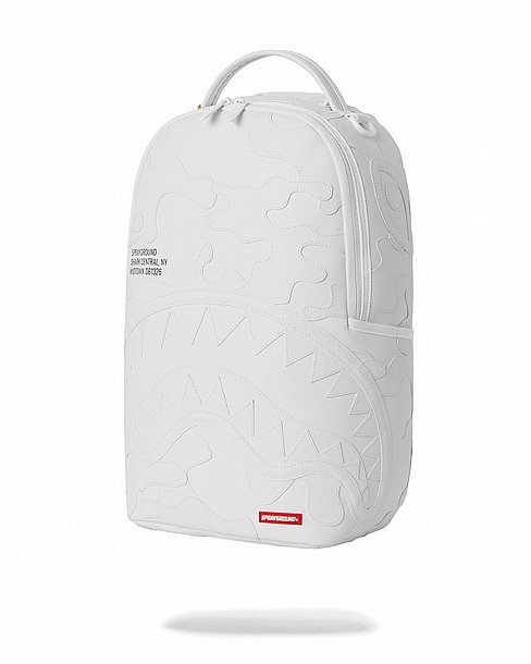��� �� ����������� -SPRAYGROUND SHARK CENTRAL CAMO CUT SHARK WHITE BACKPACK