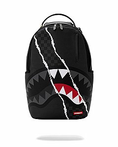 תיק גב ספרייגראונד -SPRAYGROUND CENTER RIP REVEALING GRAY CHECK BACKPACK תיק גב ספרייגראונד -SPRAYGROUND CENTER RIP REVEALING GRAY CHECK BACKPACK