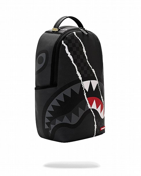 ��� �� ����������� -SPRAYGROUND CENTER RIP REVEALING GRAY CHECK BACKPACK