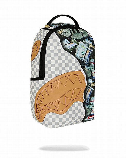 ��� �� ����������� -SPRAYGROUND CREAM CHECK FULL OF CASH BACKPACK