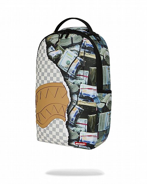 ��� �� ����������� -SPRAYGROUND CREAM CHECK FULL OF CASH BACKPACK