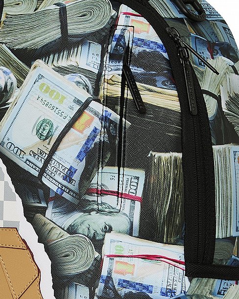 ��� �� ����������� -SPRAYGROUND CREAM CHECK FULL OF CASH BACKPACK