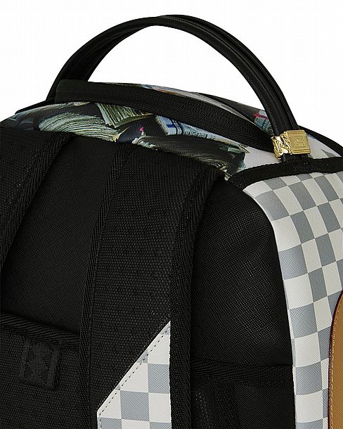 ��� �� ����������� -SPRAYGROUND CREAM CHECK FULL OF CASH BACKPACK