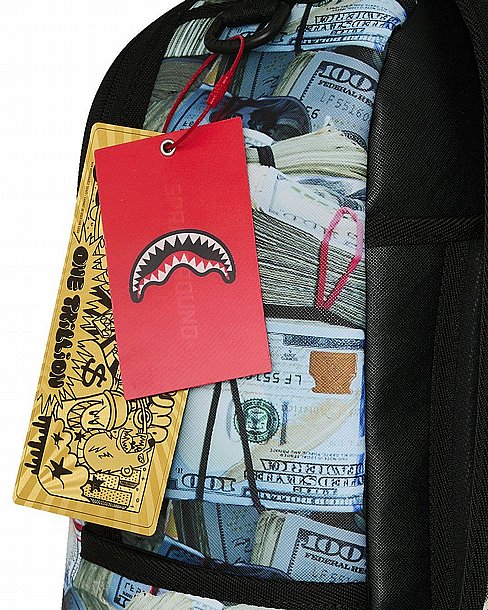 ��� �� ����������� -SPRAYGROUND CREAM CHECK FULL OF CASH BACKPACK