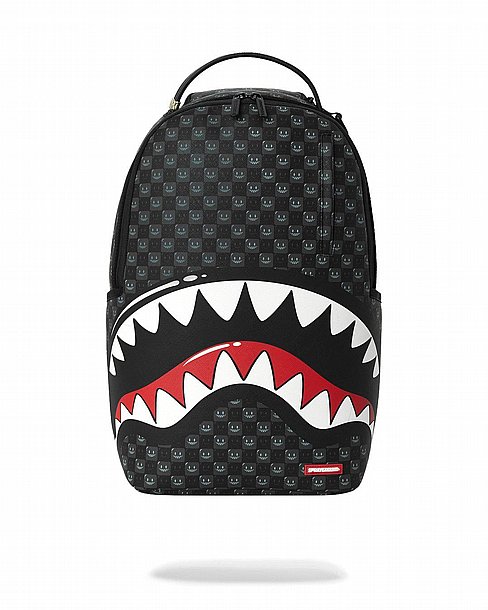 ��� �� ����������� -SPRAYGROUND SHARKS IN PARIS WTF BUBBLY BLACK CHECK BACKPACK