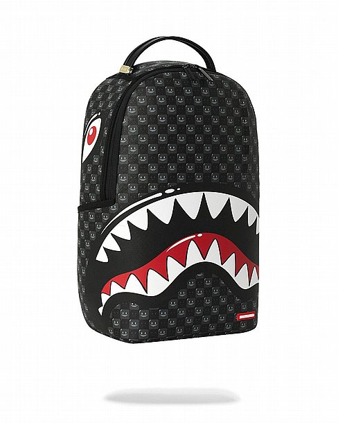��� �� ����������� -SPRAYGROUND SHARKS IN PARIS WTF BUBBLY BLACK CHECK BACKPACK
