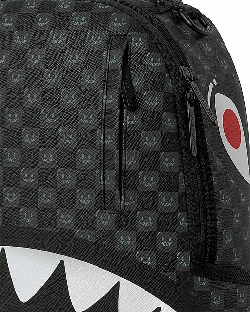 ��� �� ����������� -SPRAYGROUND SHARKS IN PARIS WTF BUBBLY BLACK CHECK BACKPACK
