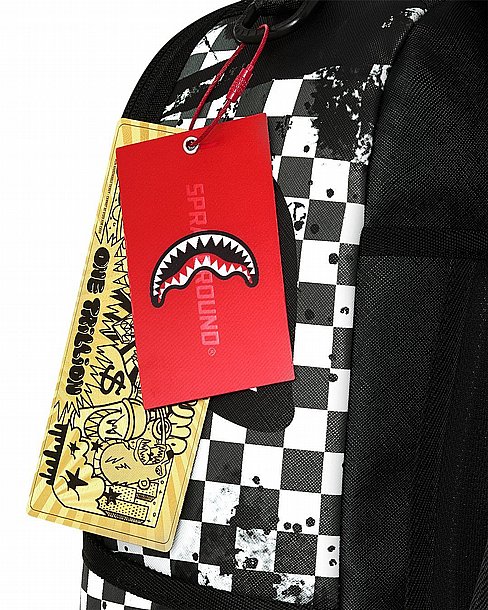 ��� �� ����������� -SPRAYGROUND PAINTED OVER CHECK BACKPACK