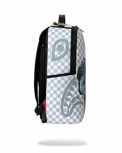 ��� �� ����������� -SPRAYGROUND MARVEL BLACK PANTHER WAKANDA FOREVER ON WHITE CHECK BACKPACK