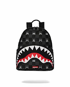 ��� �� ����������� -SPRAYGROUND GRAY PEEKING CHARACTER CHECK DLXSV BACKPACK