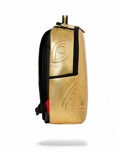 ��� �� ����������� -SPRAYGROUND SHARKS IN PARIS GOLD DRIP BACKPACK
