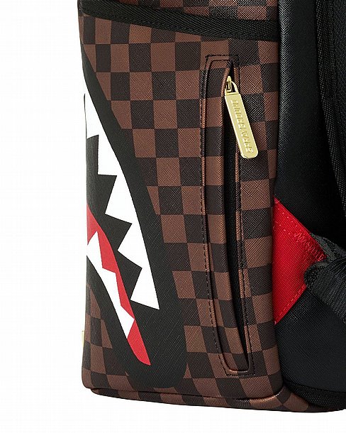 ��� �� ����������� -SPRAYGROUND SHARKS IN PARIS GOLD DRIP BACKPACK