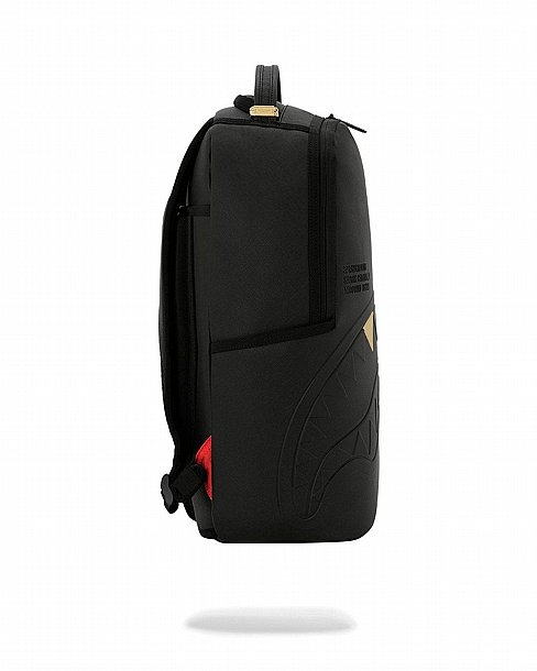 ��� �� ����������� -SPRAYGROUND BLACKED OUT EMBOSSED GOLD TOOTH BACKPACK