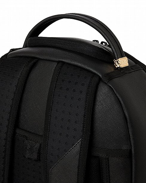 ��� �� ����������� -SPRAYGROUND BLACKED OUT EMBOSSED GOLD TOOTH BACKPACK