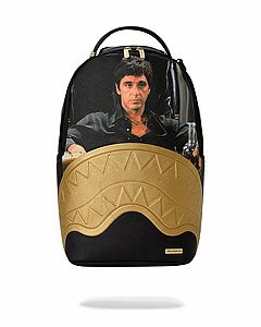 תיק גב ספרייגראונד -SPRAYGROUND SCARFACE GOLD EMBOSSED BACKPACK תיק גב ספרייגראונד -SPRAYGROUND SCARFACE GOLD EMBOSSED BACKPACK