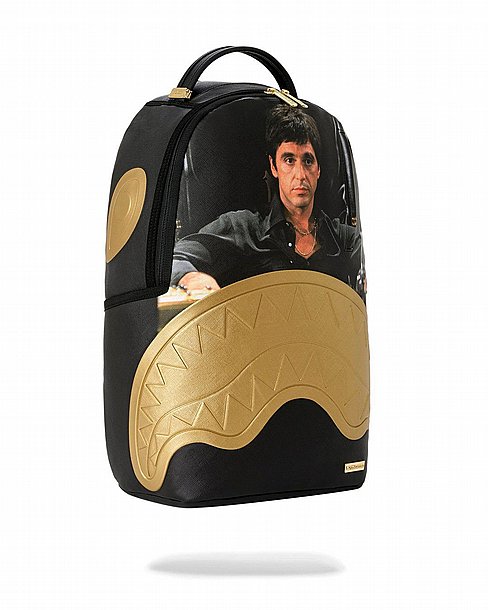 ��� �� ����������� -SPRAYGROUND SCARFACE GOLD EMBOSSED BACKPACK