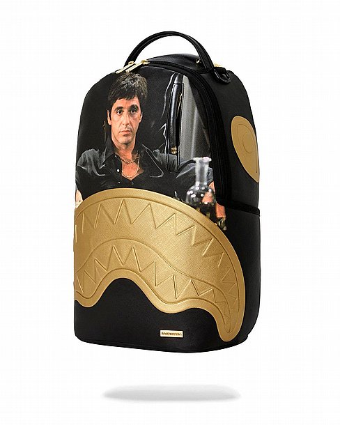 ��� �� ����������� -SPRAYGROUND SCARFACE GOLD EMBOSSED BACKPACK
