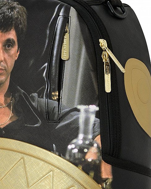 ��� �� ����������� -SPRAYGROUND SCARFACE GOLD EMBOSSED BACKPACK
